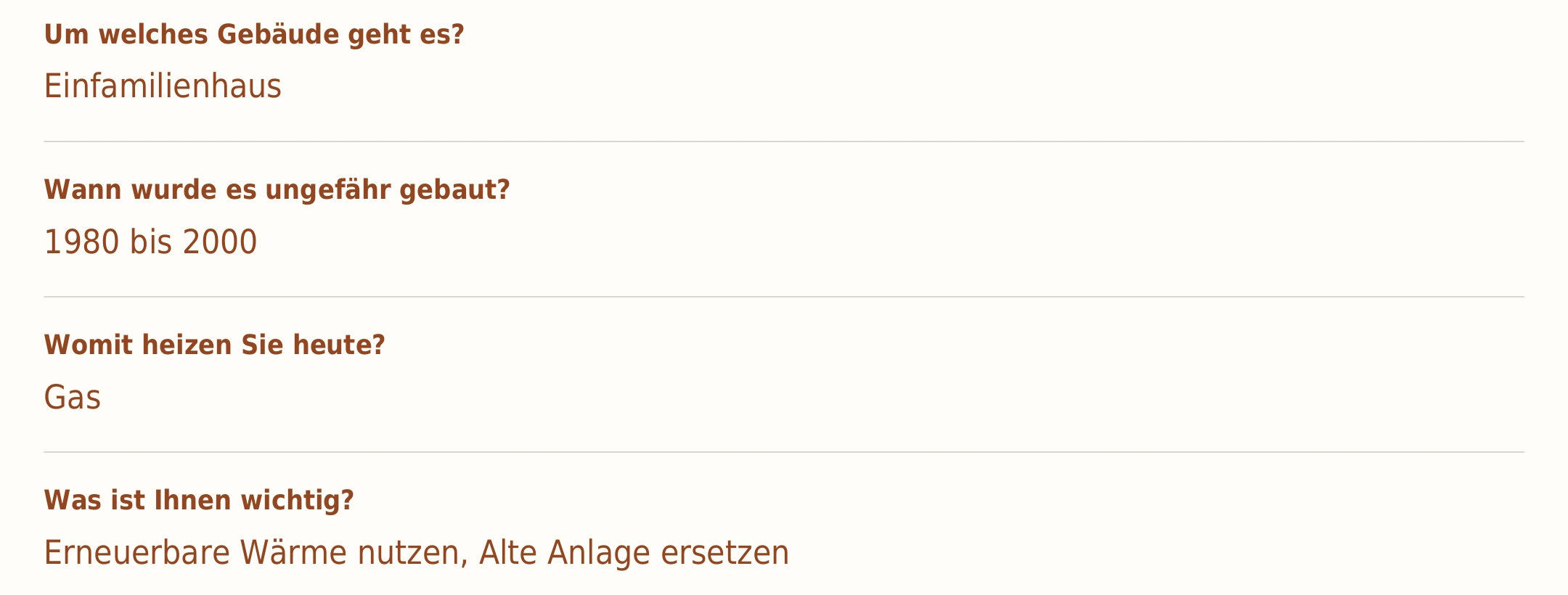 Ausschnitt der tatsächlichen Beispiel-PDF für SHK & Haustechnik mit den geordneten Angaben.